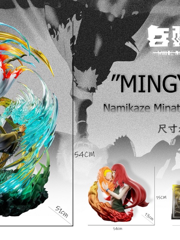 White Noise Studio Naruto Namikaze Minato vs Uchiha Obito Hiraishin Nidan 1/7 Statue